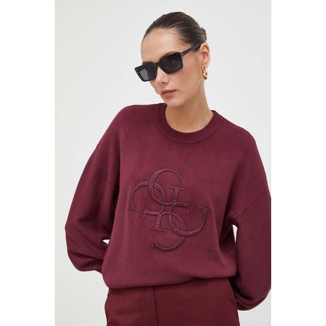 GUESS JERSEY W3BR27Z26I0_GRA GRANATE (W)